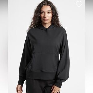 Athleta Balance Hooded Sweatshirt Black Size XS